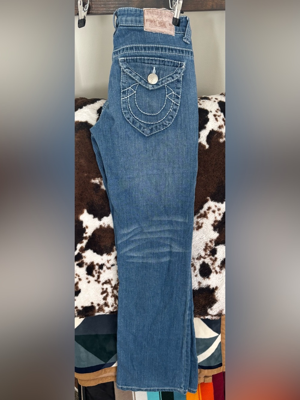 True Religion Medium Wash Boocut Jeans